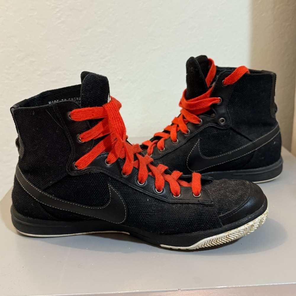 Nike Zoom Blazer Rare Black High Top w/ Red Laces Men’s 7 (2007 Vintage)